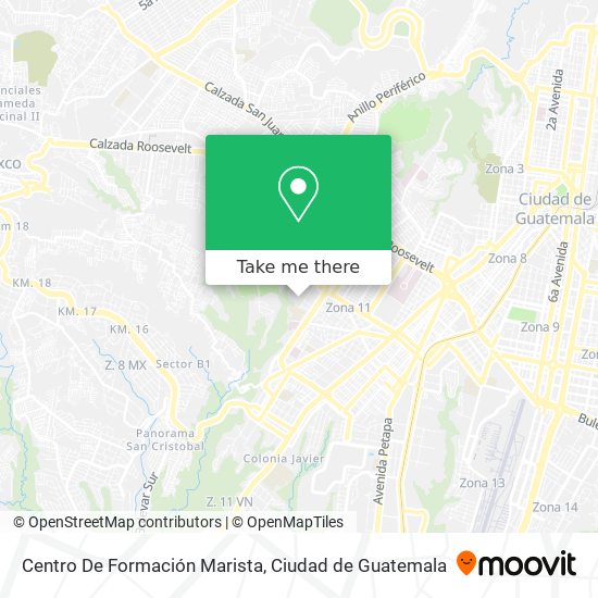 Mapa de Centro De Formación Marista