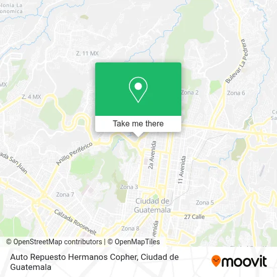 Auto Repuesto Hermanos Copher map