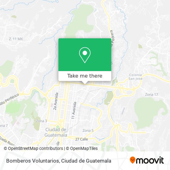 Bomberos Voluntarios map