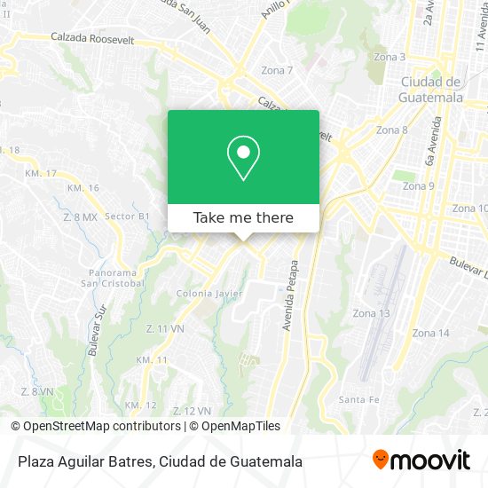 Plaza Aguilar Batres map