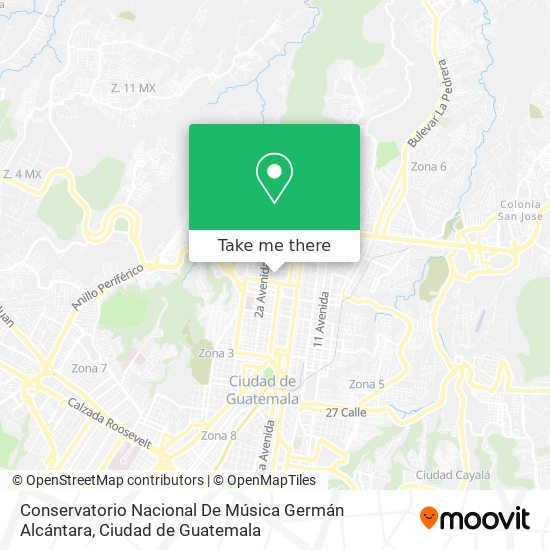 Conservatorio Nacional De Música Germán Alcántara map