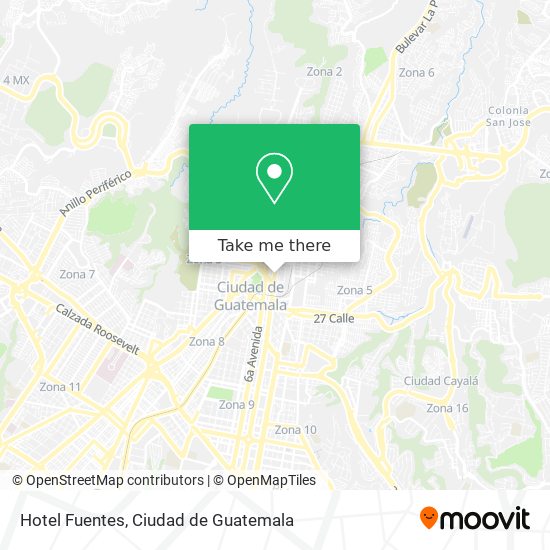 Mapa de Hotel Fuentes