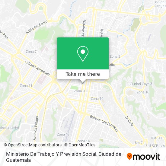 Ministerio De Trabajo Y Previsión Social map