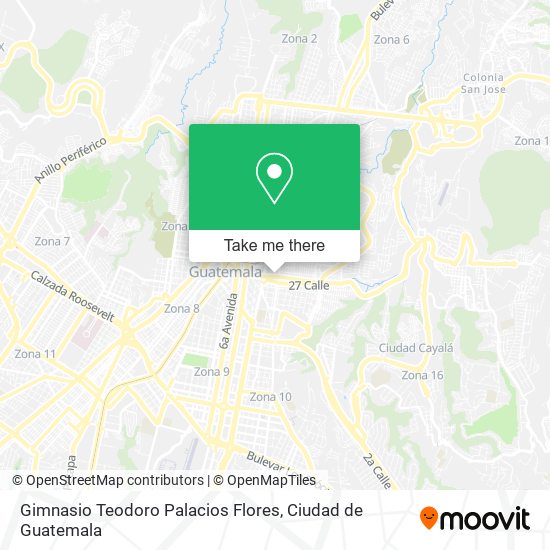 Gimnasio Teodoro Palacios Flores map