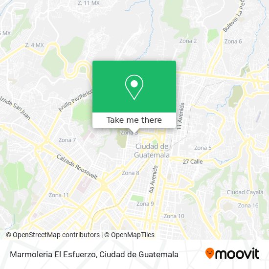 Marmoleria El Esfuerzo map