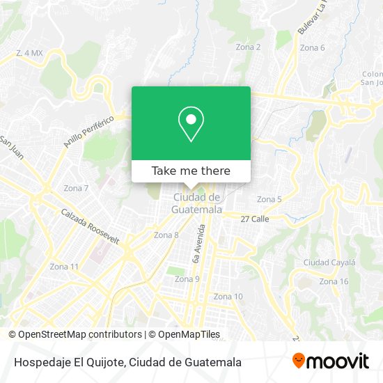 Mapa de Hospedaje El Quijote