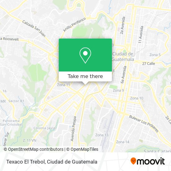 Texaco El Trebol map