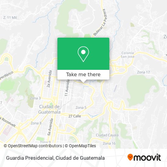 Guardia Presidencial map