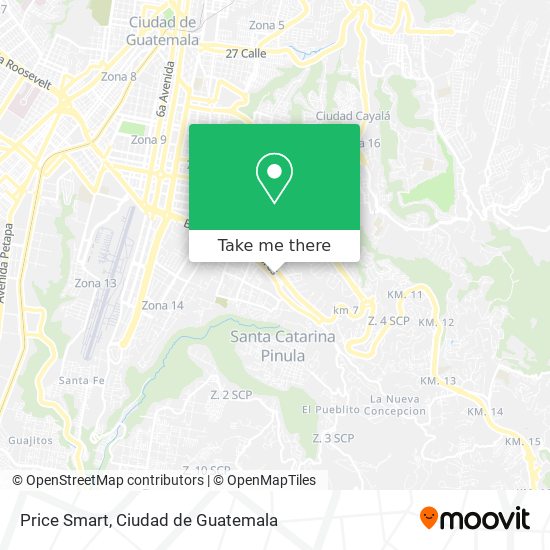 Mapa de Price Smart