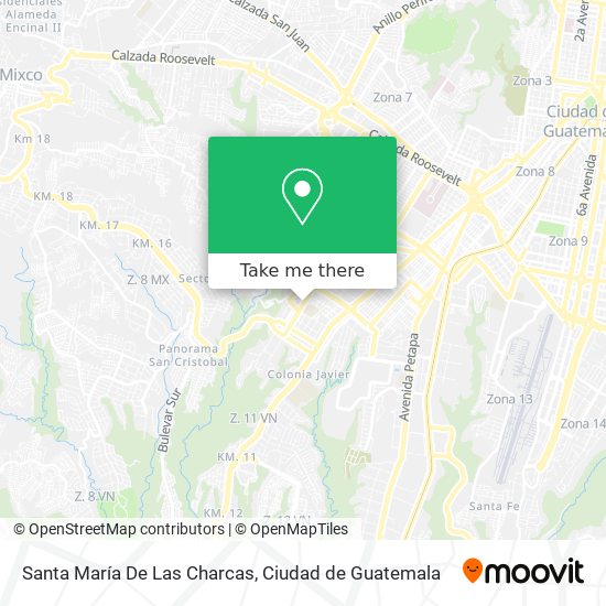 Santa María De Las Charcas map