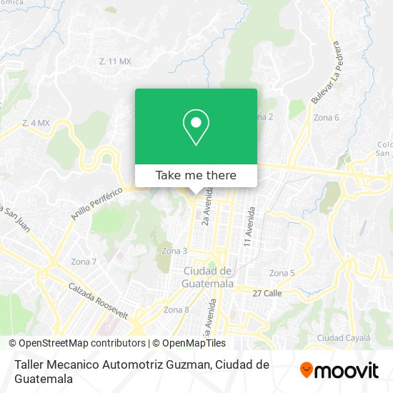 Taller Mecanico Automotriz Guzman map