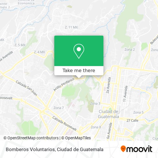 Bomberos Voluntarios map