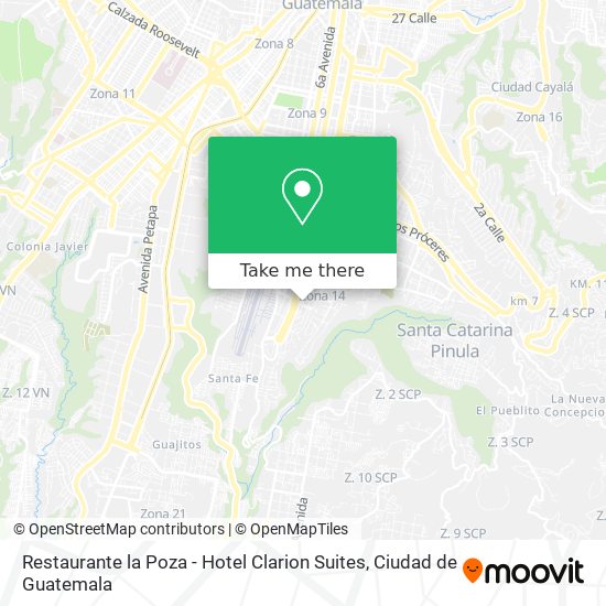 Restaurante la Poza - Hotel Clarion Suites map