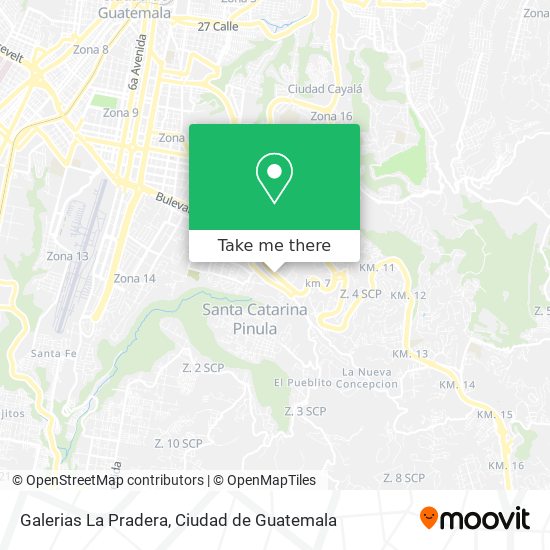 Galerias La Pradera map