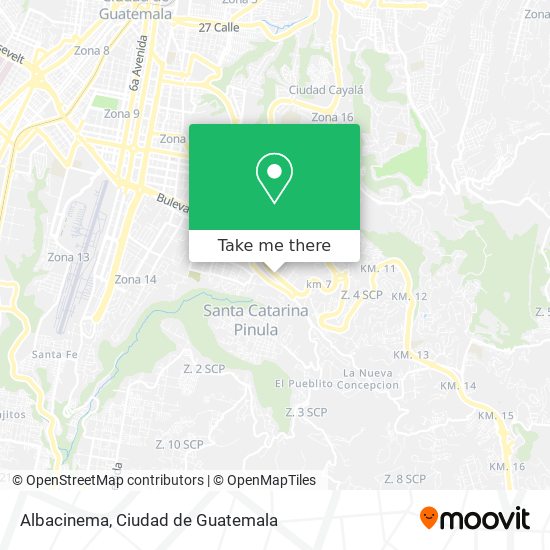 Albacinema map