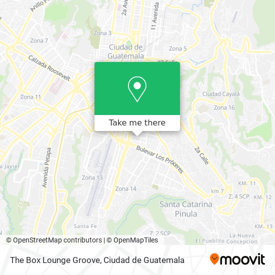 Mapa de The Box Lounge Groove