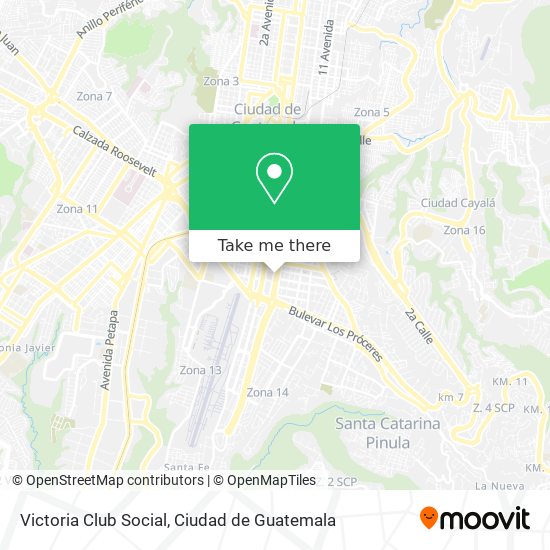 Mapa de Victoria Club Social