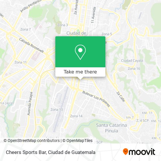 Cheers Sports Bar map