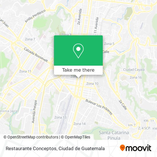 Restaurante Conceptos map