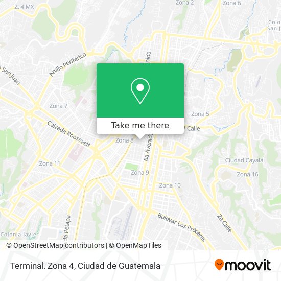 Terminal. Zona 4 map
