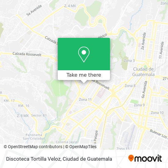 Mapa de Discoteca Tortilla Veloz