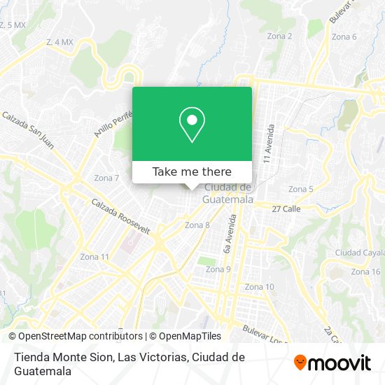 Tienda Monte Sion, Las Victorias map