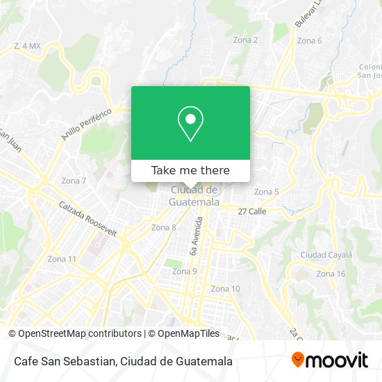 Mapa de Cafe San Sebastian