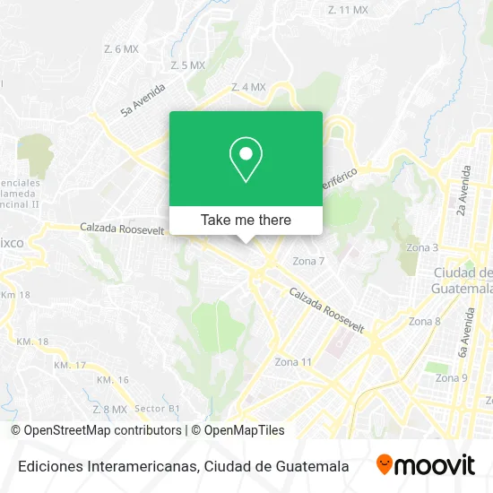 Ediciones Interamericanas map