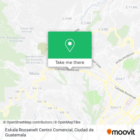 Eskala Roosevelt Centro Comercial map