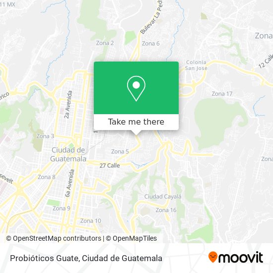 Probióticos Guate map