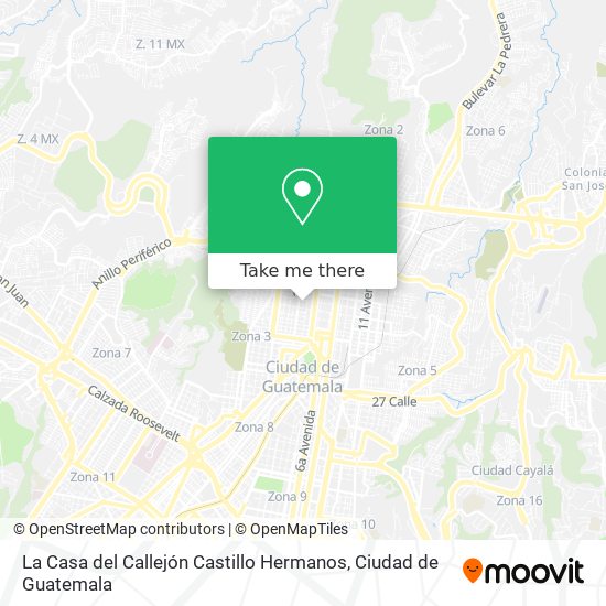 La Casa del Callejón Castillo Hermanos map