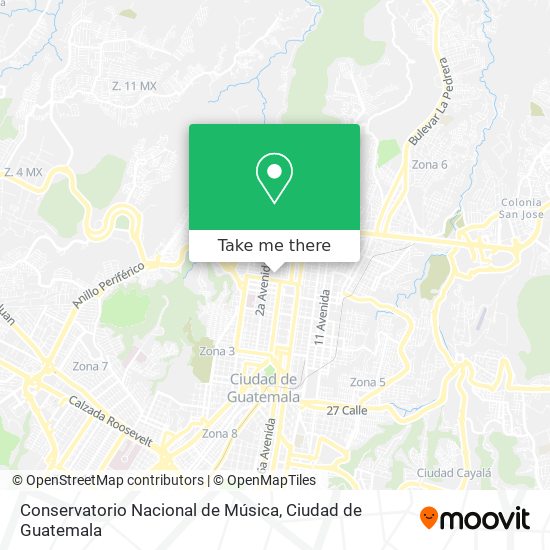 Mapa de Conservatorio Nacional de Música