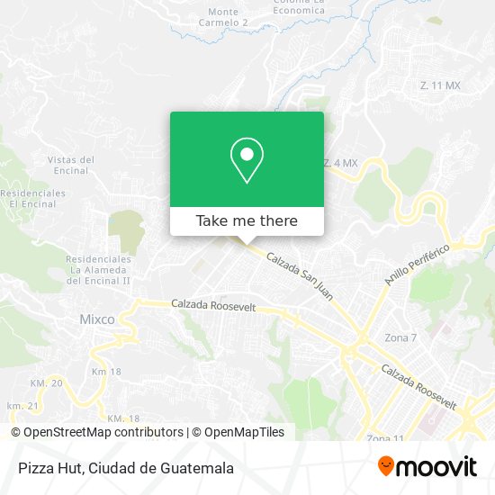 Pizza Hut map