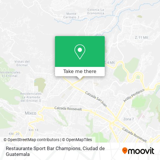 Restaurante Sport Bar Champions map