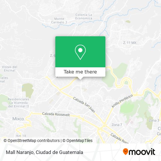 Mall Naranjo map