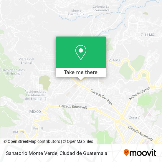 Sanatorio Monte Verde map