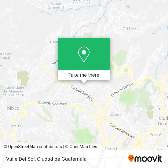 Valle Del Sol map