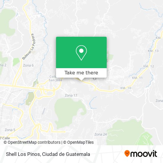 Shell Los Pinos map