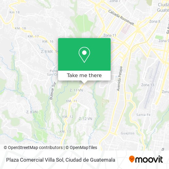 Mapa de Plaza Comercial Villa Sol