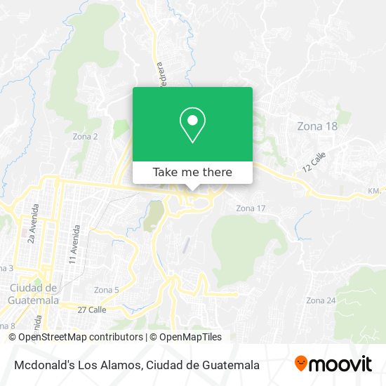 Mcdonald's Los Alamos map