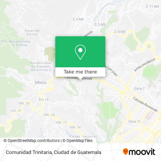 Comunidad Trinitaria map