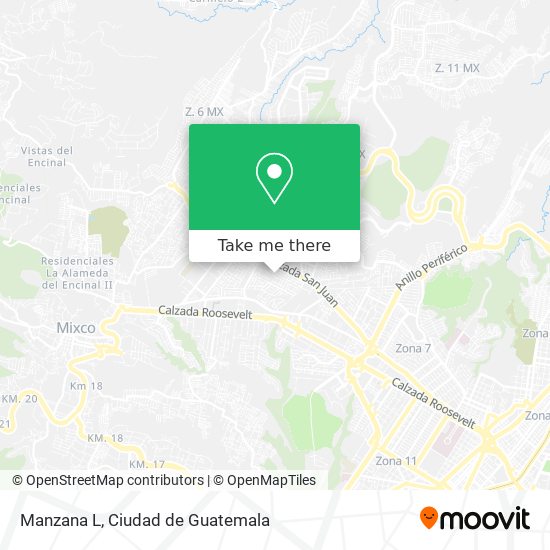 Manzana L map