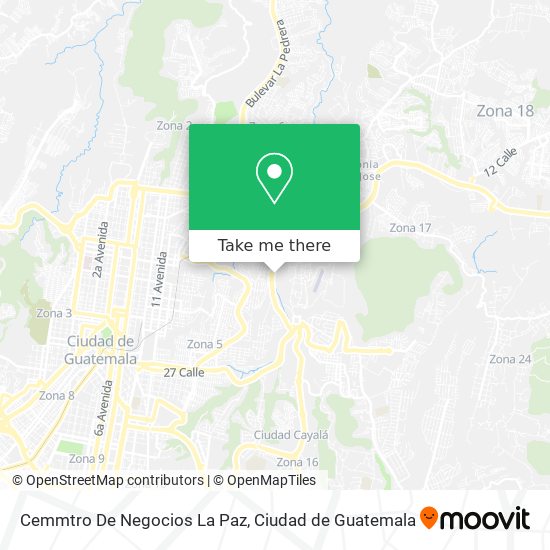 Cemmtro De Negocios La Paz map