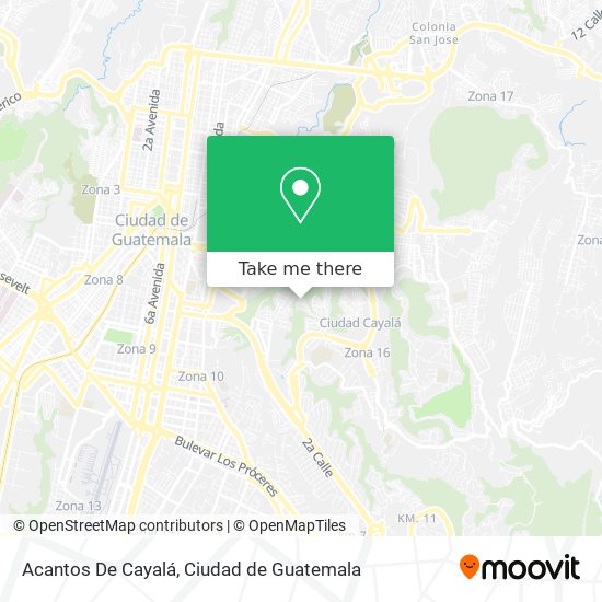 Acantos De Cayalá map