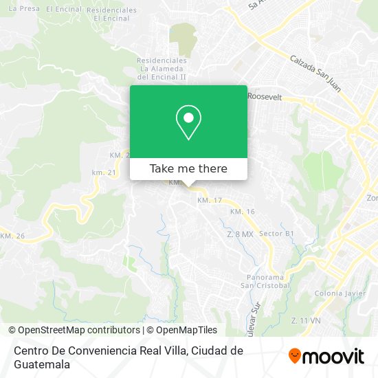 Centro De Conveniencia Real Villa map