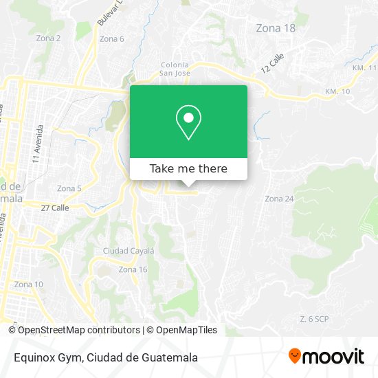 Equinox Gym map