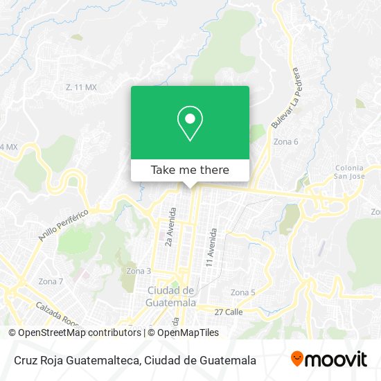 Cruz Roja Guatemalteca map