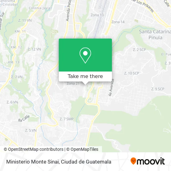 Ministerio Monte Sinai map