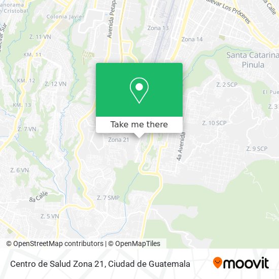 Centro de Salud Zona 21 map