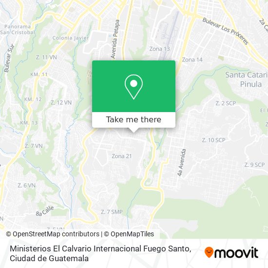 Ministerios El Calvario Internacional Fuego Santo map